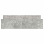 vidaXL Cadru de pat cu tăblie la cap/picioare, gri beton, 160x200 cm vidaXL Cadru de pat cu tăblie la cap/picioare, gri beton, 160x200 cm