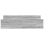 vidaXL Cadru de pat cu tăblie la cap/picioare, gri sonoma, 160x200 cm