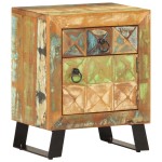 vidaXL Noptieră, 40 x 30 x 50 cm, lemn masiv reciclat vidaXL Noptieră, 40 x 30 x 50 cm, lemn masiv reciclat
