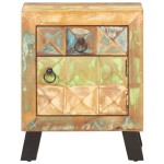 vidaXL Noptieră, 40 x 30 x 50 cm, lemn masiv reciclat vidaXL Noptieră, 40 x 30 x 50 cm, lemn masiv reciclat