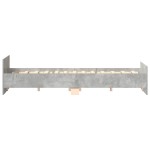 vidaXL Cadru de pat cu tăblie la cap/picioare, gri beton, 180x200 cm vidaXL Cadru de pat cu tăblie la cap/picioare, gri beton, 180x200 cm