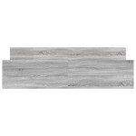 vidaXL Cadru de pat cu tăblie la cap/picioare, gri sonoma, 180x200 cm vidaXL Cadru de pat cu tăblie la cap/picioare, gri sonoma, 180x200 cm