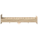 vidaXL Cadru de pat cu tăblie la cap/picioare, gri beton, 120x190 cm vidaXL Cadru de pat cu tăblie la cap/picioare, gri beton, 120x190 cm
