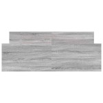 vidaXL Cadru de pat cu tăblie la cap/picioare, gri sonoma, 120x190 cm
