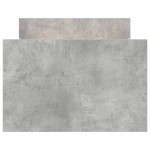 vidaXL Cadru de pat cu tăblie la cap/picioare, gri beton, 100x200 cm