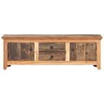 vidaXL Comodă TV, 120 x 30 x 40 cm, lemn masiv acacia/lemn reciclat