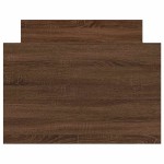 vidaXL Cadru de pat cu tăblie la cap/picioare, stejar maro, 100x200 cm vidaXL Cadru de pat cu tăblie la cap/picioare, stejar maro, 100x200 cm