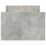vidaXL Cadru de pat cu tăblie la cap/picioare, gri beton, 90x200 cm