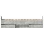 vidaXL Cadru de pat cu tăblie la cap/picioare, gri beton, 90x190 cm vidaXL Cadru de pat cu tăblie la cap/picioare, gri beton, 90x190 cm