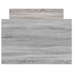 vidaXL Cadru de pat cu tăblie la cap/picioare, gri sonoma, 75x190 cm vidaXL Cadru de pat cu tăblie la cap/picioare, gri sonoma, 75x190 cm