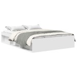 vidaXL Cadru de pat King Size, alb, 150x200 cm vidaXL Cadru de pat King Size, alb, 150x200 cm