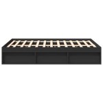 vidaXL Cadru de pat King Size, negru, 150x200 cm vidaXL Cadru de pat King Size, negru, 150x200 cm