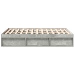 vidaXL Cadru de pat king size, gri beton, 150x200 cm vidaXL Cadru de pat king size, gri beton, 150x200 cm