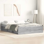 vidaXL Cadru de pat King Size, sonoma gri, 150x200 cm vidaXL Cadru de pat King Size, sonoma gri, 150x200 cm