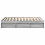 vidaXL Cadru de pat King Size, sonoma gri, 150x200 cm vidaXL Cadru de pat King Size, sonoma gri, 150x200 cm