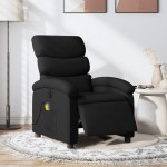 vidaXL Fotoliu electric de masaj rabatabil, negru, textil vidaXL Fotoliu electric de masaj rabatabil, negru, textil
