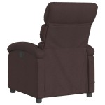 vidaXL Fotoliu electric de masaj rabatabil, maro închis, textil