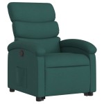 vidaXL Fotoliu rabatabil ridicare pe verticală, verde închis, textil vidaXL Fotoliu rabatabil ridicare pe verticală, verde închis, textil