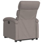 vidaXL Fotoliu electric rabatabil cu ridicare, gri taupe, textil