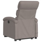 vidaXL Fotoliu electric masaj rabatabil cu ridicare, gri taupe, textil