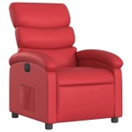 vidaXL Fotoliu rabatabil electric, roșu, piele ecologică vidaXL Fotoliu rabatabil electric, roșu, piele ecologică