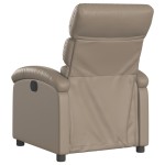 vidaXL Fotoliu rabatabil electric, cappuccino, piele ecologică