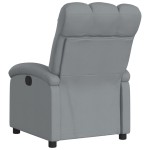 vidaXL Fotoliu rabatabil electric, gri deschis, textil