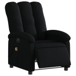 vidaXL Fotoliu electric de masaj rabatabil, negru, textil vidaXL Fotoliu electric de masaj rabatabil, negru, textil