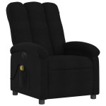vidaXL Fotoliu electric de masaj rabatabil, negru, textil vidaXL Fotoliu electric de masaj rabatabil, negru, textil