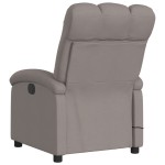 vidaXL Fotoliu electric de masaj rabatabil, gri taupe, textil