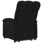 vidaXL Fotoliu electric de masaj rabatabil cu ridicare, negru, textil
