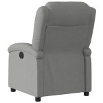 vidaXL Fotoliu rabatabil electric, gri închis, material textil