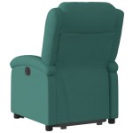 vidaXL Fotoliu rabatabil ridicare pe verticală, verde închis, textil vidaXL Fotoliu rabatabil ridicare pe verticală, verde închis, textil
