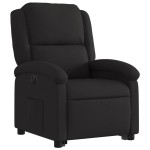 vidaXL Fotoliu electric rabatabil cu ridicare, negru, textil