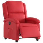 vidaXL Fotoliu rabatabil electric, roșu, piele ecologică vidaXL Fotoliu rabatabil electric, roșu, piele ecologică