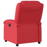 vidaXL Fotoliu rabatabil electric, roșu, piele ecologică vidaXL Fotoliu rabatabil electric, roșu, piele ecologică