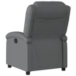 vidaXL Fotoliu de masaj electric rabatabil, gri, piele ecologică vidaXL Fotoliu de masaj electric rabatabil, gri, piele ecologică