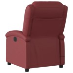 vidaXL Fotoliu de masaj electric rabatabil, roșu vin, piele ecologică vidaXL Fotoliu de masaj electric rabatabil, roșu vin, piele ecologică