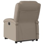 vidaXL Fotoliu electric masaj rabatabil cu ridicare, cappuccino
