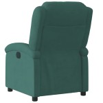 vidaXL Fotoliu rabatabil electric, verde închis, catifea vidaXL Fotoliu rabatabil electric, verde închis, catifea