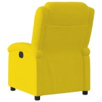 vidaXL Fotoliu rabatabil electric, galben, catifea