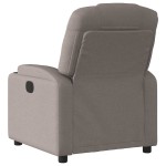 vidaXL Fotoliu rabatabil electric, gri taupe, material textil