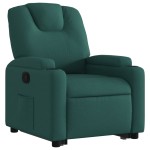 vidaXL Fotoliu rabatabil ridicare pe verticală, verde închis, textil vidaXL Fotoliu rabatabil ridicare pe verticală, verde închis, textil