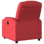 vidaXL Fotoliu electric de masaj rabatabil, roșu, piele ecologică vidaXL Fotoliu electric de masaj rabatabil, roșu, piele ecologică
