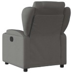 vidaXL Fotoliu electric de masaj rabatabil, gri închis, textil