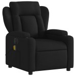 vidaXL Fotoliu electric de masaj rabatabil, negru, textil vidaXL Fotoliu electric de masaj rabatabil, negru, textil
