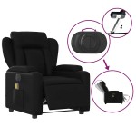 vidaXL Fotoliu electric de masaj rabatabil, negru, piele ecologică vidaXL Fotoliu electric de masaj rabatabil, negru, piele ecologică