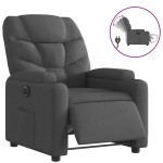 vidaXL Fotoliu rabatabil electric, negru, material textil vidaXL Fotoliu rabatabil electric, negru, material textil
