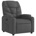 vidaXL Fotoliu rabatabil electric, negru, material textil vidaXL Fotoliu rabatabil electric, negru, material textil