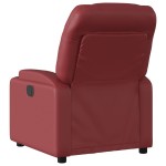 vidaXL Fotoliu de masaj electric rabatabil, roșu vin, piele ecologică